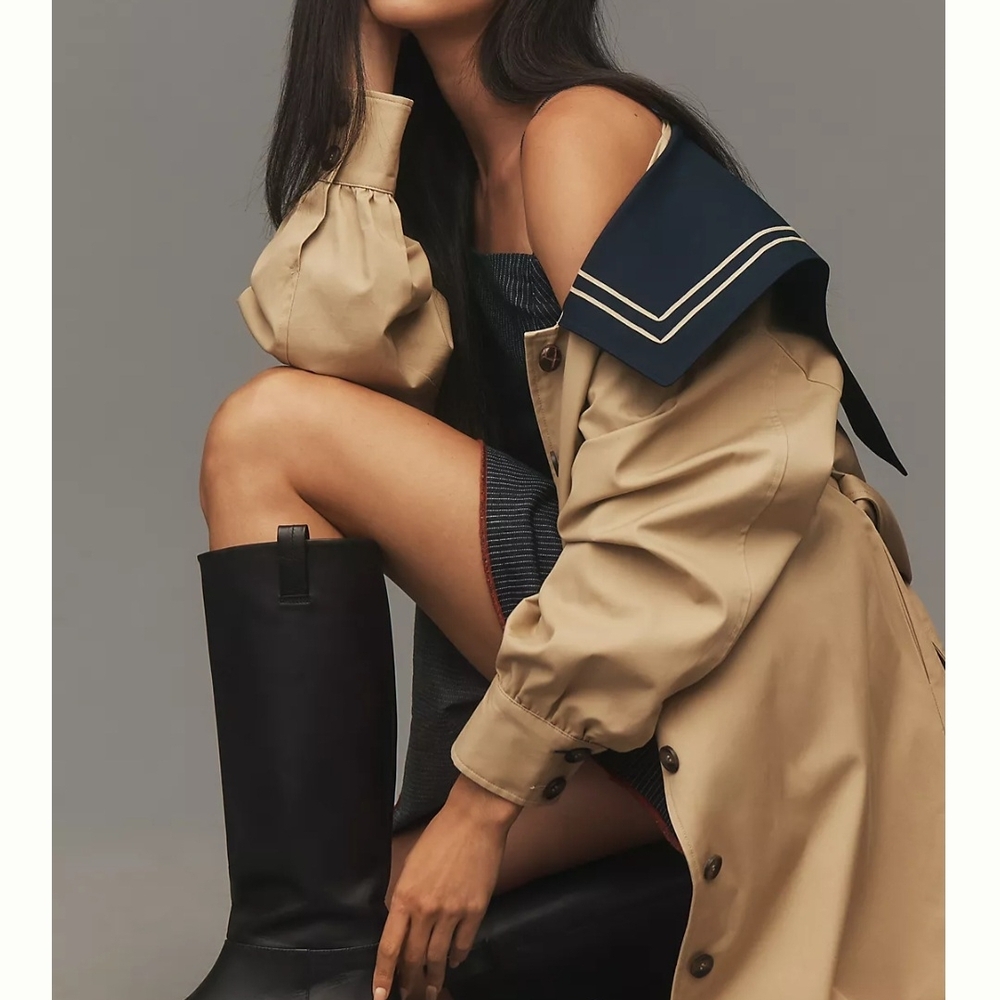Damson Madder Ella Sailor Trench Coat